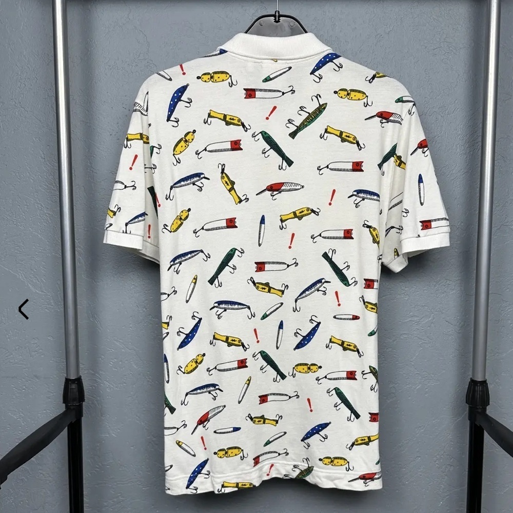 Lacoste L!VE Russell Westbrook Viral Game 1 Fishing Lure Pique Polo Shirt Size M - Picture 4 of 9